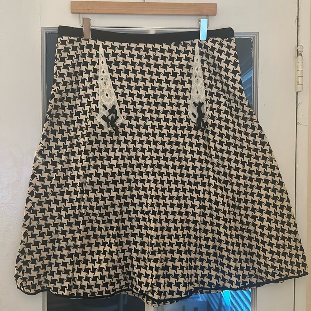 Anthropologie Black and White Skirt